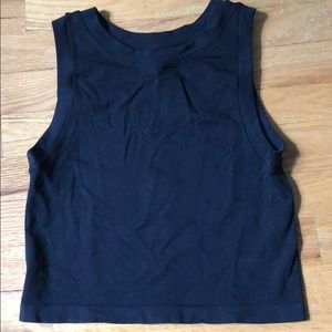 basic black seamless tank from free people!